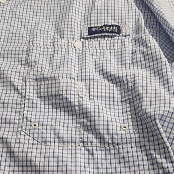 Performance Fishing Camping Hiking Shirt Roll Tab Sleeves Pockets Vented Back - Picture 4 of 15